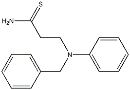 3-[benzyl(phenyl)amino]propanethioamide Structure