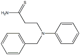 3-[benzyl(phenyl)amino]propanethioamide 结构式