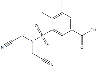  3-[bis(cyanomethyl)sulfamoyl]-4,5-dimethylbenzoic acid