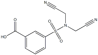 3-[bis(cyanomethyl)sulfamoyl]benzoic acid