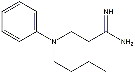 3-[butyl(phenyl)amino]propanimidamide Structure