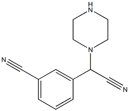 3-[cyano(piperazin-1-yl)methyl]benzonitrile 结构式