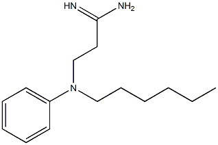 3-[hexyl(phenyl)amino]propanimidamide