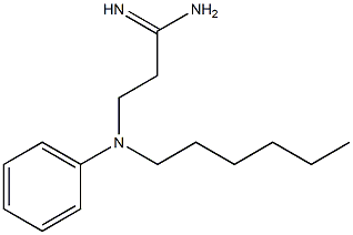 3-[hexyl(phenyl)amino]propanimidamide Structure