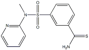 3-[methyl(pyridin-2-yl)sulfamoyl]benzene-1-carbothioamide Structure