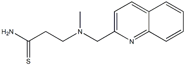  3-[methyl(quinolin-2-ylmethyl)amino]propanethioamide