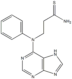 3-[phenyl(7H-purin-6-yl)amino]propanethioamide