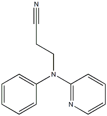 3-[phenyl(pyridin-2-yl)amino]propanenitrile,,结构式