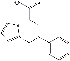 3-[phenyl(thien-2-ylmethyl)amino]propanethioamide Struktur