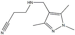 3-{[(1,3,5-trimethyl-1H-pyrazol-4-yl)methyl]amino}propanenitrile