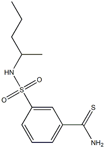 3-{[(1-methylbutyl)amino]sulfonyl}benzenecarbothioamide|