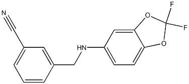 3-{[(2,2-difluoro-2H-1,3-benzodioxol-5-yl)amino]methyl}benzonitrile|