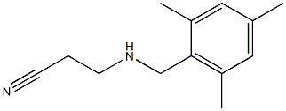 3-{[(2,4,6-trimethylphenyl)methyl]amino}propanenitrile
