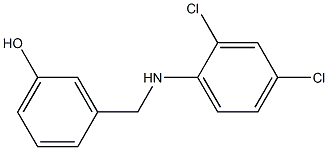 3-{[(2,4-dichlorophenyl)amino]methyl}phenol Struktur