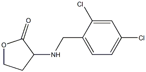 3-{[(2,4-dichlorophenyl)methyl]amino}oxolan-2-one 化学構造式
