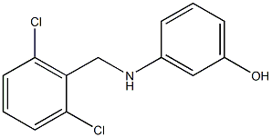 3-{[(2,6-dichlorophenyl)methyl]amino}phenol Struktur
