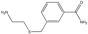 3-{[(2-aminoethyl)thio]methyl}benzamide Struktur