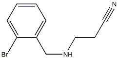 3-{[(2-bromophenyl)methyl]amino}propanenitrile Structure