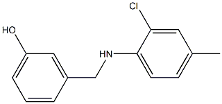 3-{[(2-chloro-4-methylphenyl)amino]methyl}phenol