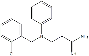 3-{[(2-chlorophenyl)methyl](phenyl)amino}propanimidamide Structure