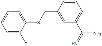  3-{[(2-chlorophenyl)sulfanyl]methyl}benzene-1-carboximidamide