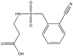 3-{[(2-cyanophenyl)methane]sulfonamido}propanoic acid 结构式