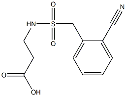  3-{[(2-cyanophenyl)methane]sulfonamido}propanoic acid