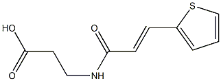 3-{[(2E)-3-thien-2-ylprop-2-enoyl]amino}propanoic acid Structure