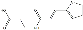 3-{[(2E)-3-thien-2-ylprop-2-enoyl]amino}propanoic acid 化学構造式