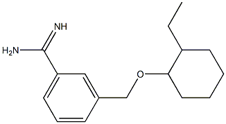 3-{[(2-ethylcyclohexyl)oxy]methyl}benzene-1-carboximidamide Structure