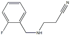 3-{[(2-fluorophenyl)methyl]amino}propanenitrile