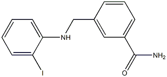 3-{[(2-iodophenyl)amino]methyl}benzamide 结构式