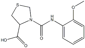  3-{[(2-methoxyphenyl)amino]carbonyl}-1,3-thiazolidine-4-carboxylic acid