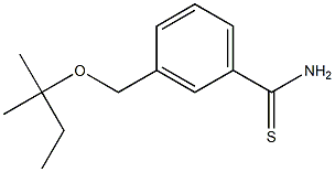 3-{[(2-methylbutan-2-yl)oxy]methyl}benzene-1-carbothioamide Structure