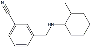 3-{[(2-methylcyclohexyl)amino]methyl}benzonitrile Structure