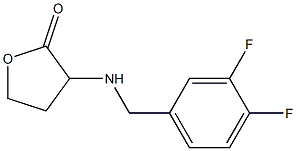 3-{[(3,4-difluorophenyl)methyl]amino}oxolan-2-one 化学構造式