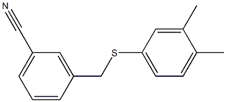 3-{[(3,4-dimethylphenyl)sulfanyl]methyl}benzonitrile