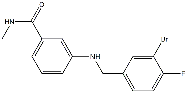  3-{[(3-bromo-4-fluorophenyl)methyl]amino}-N-methylbenzamide