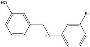 3-{[(3-bromophenyl)amino]methyl}phenol Struktur