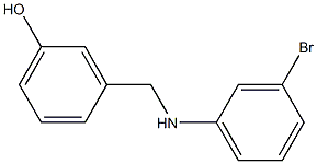 3-{[(3-bromophenyl)amino]methyl}phenol 结构式