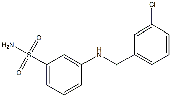 3-{[(3-chlorophenyl)methyl]amino}benzene-1-sulfonamide