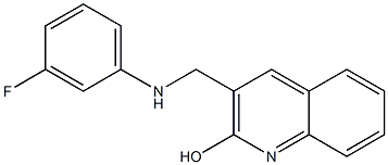 3-{[(3-fluorophenyl)amino]methyl}quinolin-2-ol