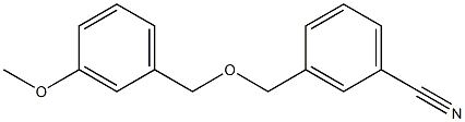 3-{[(3-methoxybenzyl)oxy]methyl}benzonitrile Structure