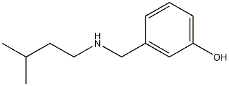3-{[(3-methylbutyl)amino]methyl}phenol Struktur