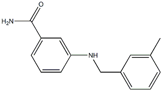 3-{[(3-methylphenyl)methyl]amino}benzamide Struktur