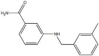 3-{[(3-methylphenyl)methyl]amino}benzamide Structure