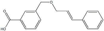 3-{[(3-phenylprop-2-en-1-yl)oxy]methyl}benzoic acid Struktur