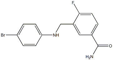 3-{[(4-bromophenyl)amino]methyl}-4-fluorobenzamide|