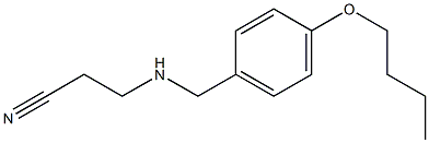 3-{[(4-butoxyphenyl)methyl]amino}propanenitrile Structure