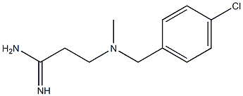 3-{[(4-chlorophenyl)methyl](methyl)amino}propanimidamide,,结构式